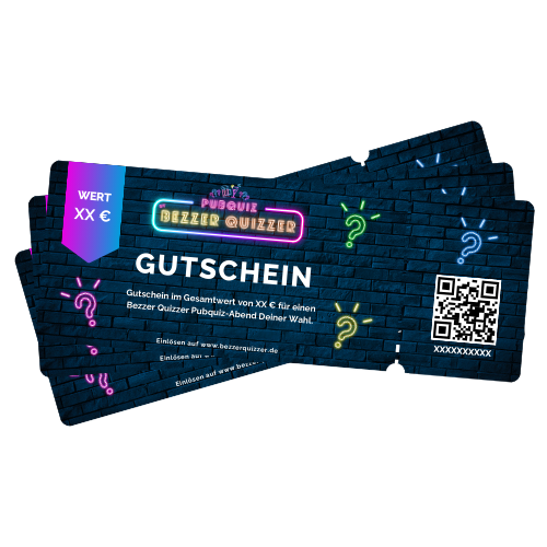 Bezzer Quizzer Pubquiz Gutschein
